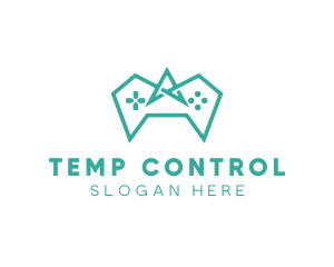 Gaming Polygon Controller logo design