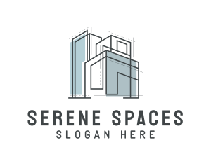 Residential Space Building Realty logo design