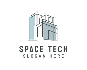 Residential Space Building Realty logo design