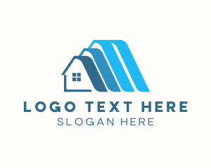 Roof - Wave Roof Layer logo design
