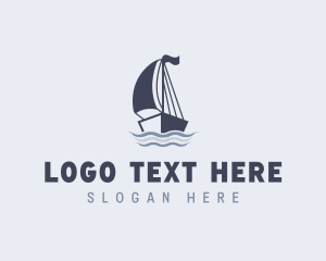Ferry - Boat Sailing Ferry logo design