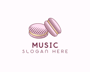 Macaroon Pastry Dessert Logo