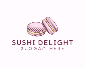 Macaroon Pastry Dessert logo design