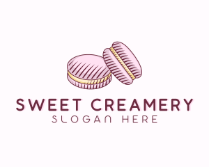 Macaroon Pastry Dessert logo design