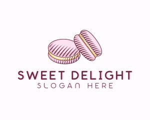 Macaroon Pastry Dessert logo design