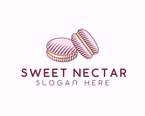 Macaroon Pastry Dessert logo design