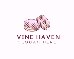 Macaroon Pastry Dessert logo design