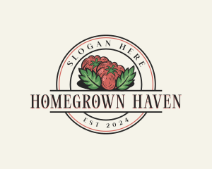 Homegrown Organic Tomato logo design