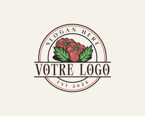 Organic - Homegrown Organic Tomato logo design