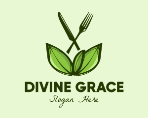 Olive Leaves - Healthy Greens Salad Food logo design