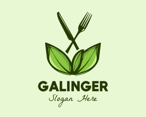 Cutlery - Healthy Greens Salad Food logo design