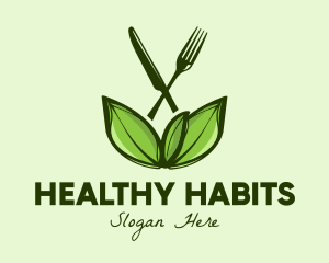 Healthy Greens Salad Food logo design