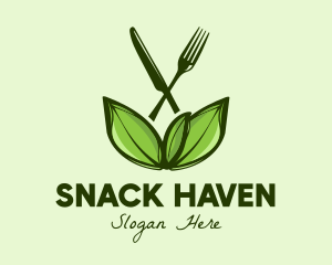 Healthy Greens Salad Food logo design