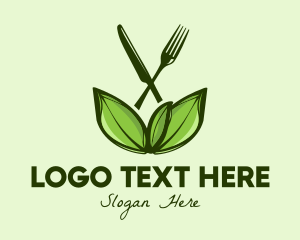 Healthy Greens Salad Food Logo