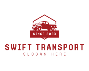 Transport - Truck Vehicle Transport logo design