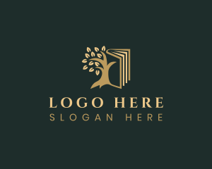 Ebook - Book Tree Knowledge logo design