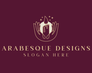 Wellness Candle Spa logo design