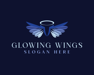 Wings Halo Angels logo design