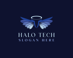 Wings Halo Angels logo design