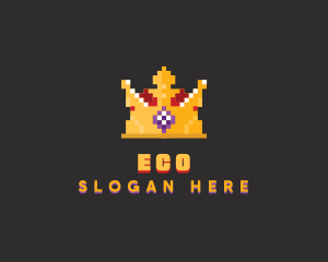 Pixelated Royal Crown Logo