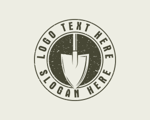 Tool - Rustic Garden Shovel logo design