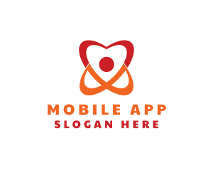 Shape - Medical Heart Atom logo design