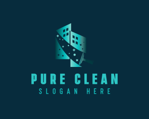 Squeegee Building Cleaning logo design