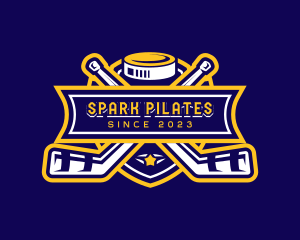 Hockey Sports Athlete Logo