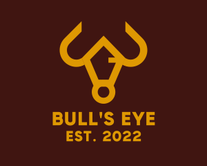 Golden Bull Animal logo design