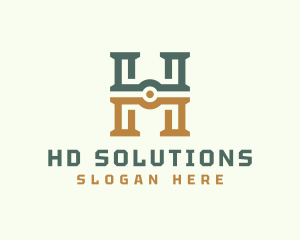 Professional Letter H logo design