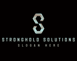 Industrial Steel Letter S logo design