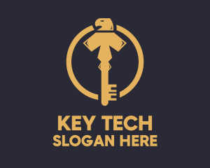 Key - Golden Eagle Key logo design