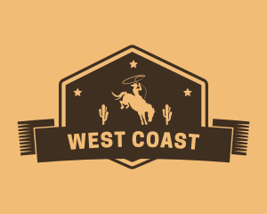 Western Cowboy Horse logo design