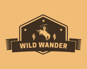 Western Cowboy Horse logo design