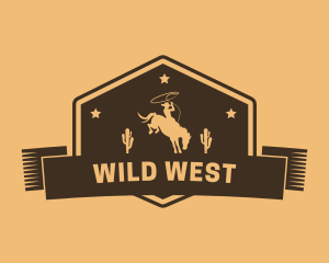 Western Cowboy Horse logo design