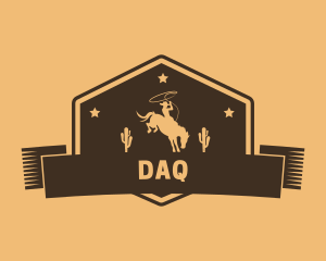 Retro - Western Cowboy Horse logo design