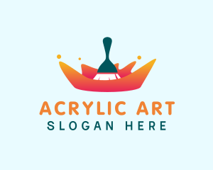 Brush Paint Drip logo design