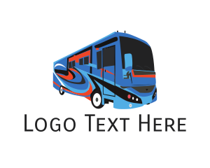 Tour - Tourist Travel Bus logo design