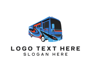 Toy Train - Tourist Bus Transport logo design