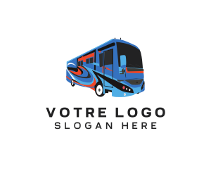 Tourism - Tourist Bus Transport logo design