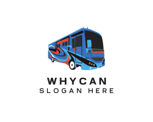 Tourist Bus Transport logo design