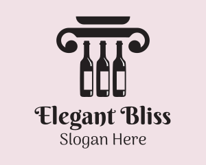 Wine Column Bar  Logo