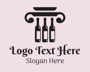Wine Column Bar  Logo
