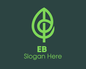 Modern Eco Green Leaf Logo