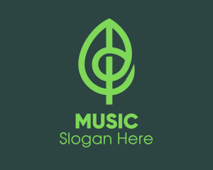 Modern Eco Green Leaf Logo