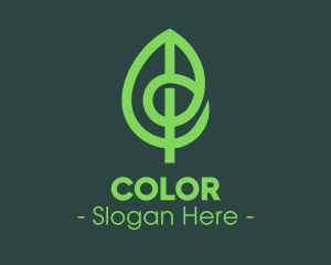 Modern Eco Green Leaf logo design