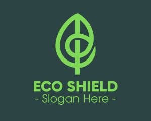 Modern Eco Green Leaf logo design