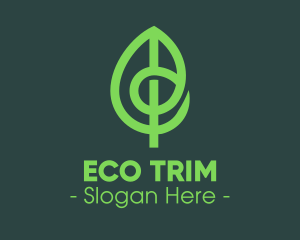 Modern Eco Green Leaf logo design