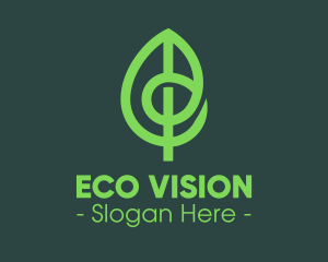 Modern Eco Green Leaf logo design