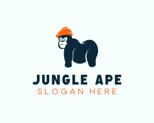 Ape - Gorilla Ape Construction logo design